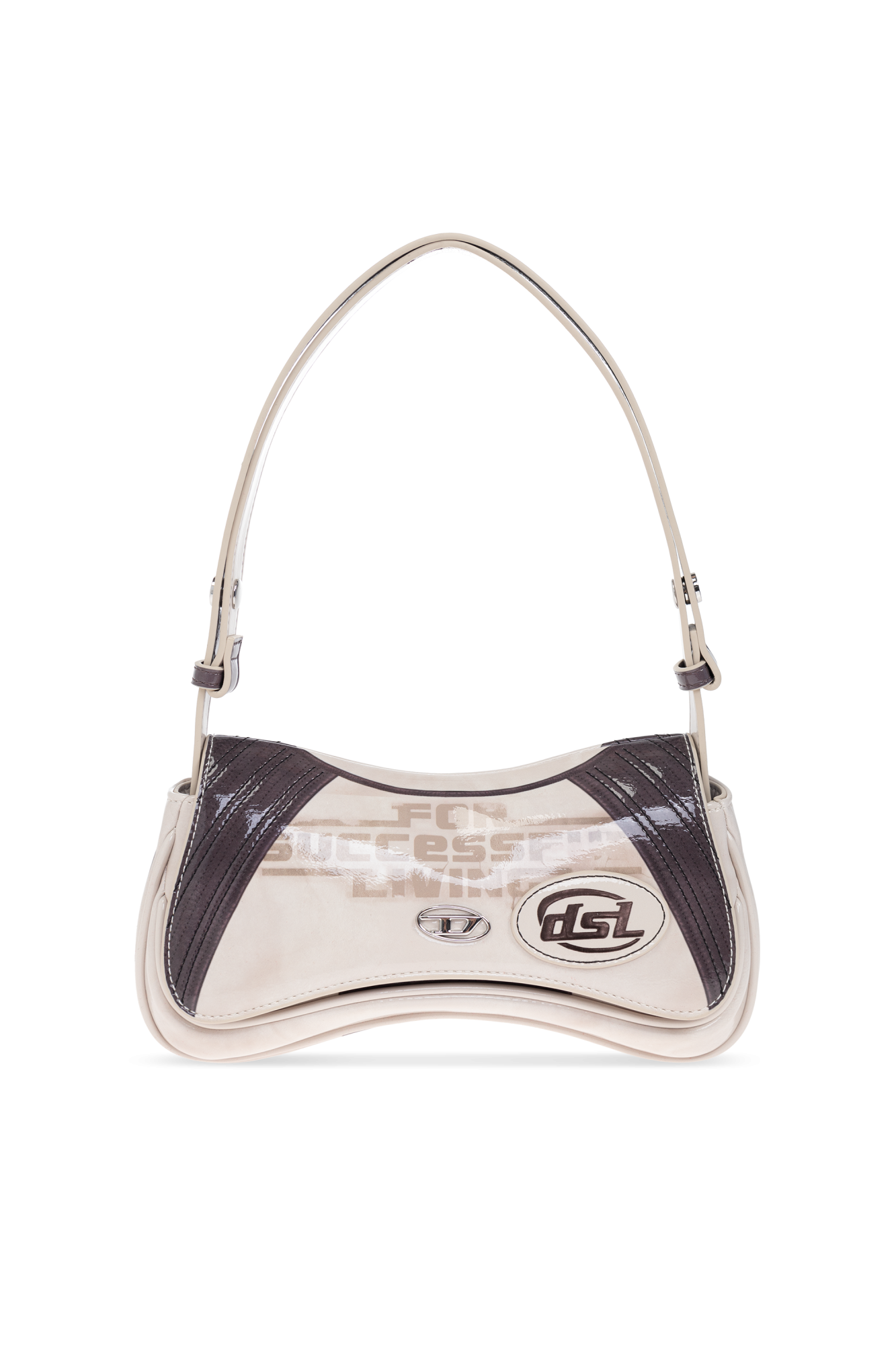 PLAY CLUTCH Play-Glossy clutch with print｜ブラック